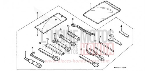 OUTILS CBR900RRS de 1995
